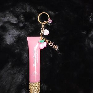 Juicy Couture Pink Keychain with Charms